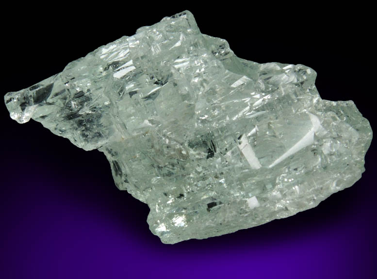 Beryl var. Aquamarine (etched crystal) from Minas Gerais, Brazil