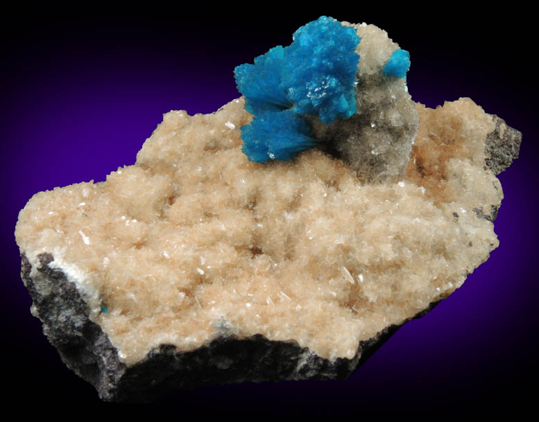 Cavansite with Stilbite from Wagholi Quarry, Maharashtra, India