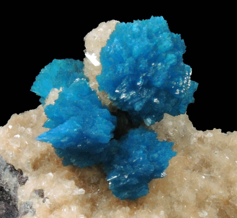 Cavansite with Stilbite from Wagholi Quarry, Maharashtra, India