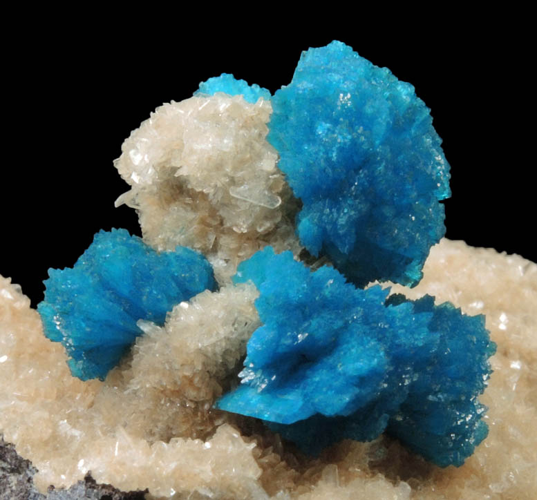 Cavansite with Stilbite from Wagholi Quarry, Maharashtra, India