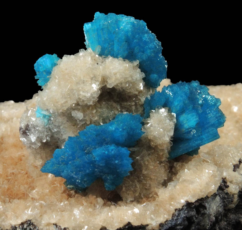 Cavansite with Stilbite from Wagholi Quarry, Maharashtra, India