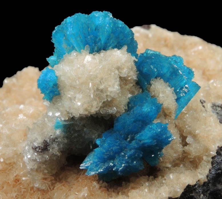 Cavansite with Stilbite from Wagholi Quarry, Maharashtra, India