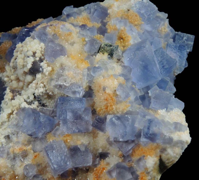 Fluorite on Quartz from Royal Flush Mine, Hansonburg District, 8.5 km south of Bingham, Socorro County, New Mexico