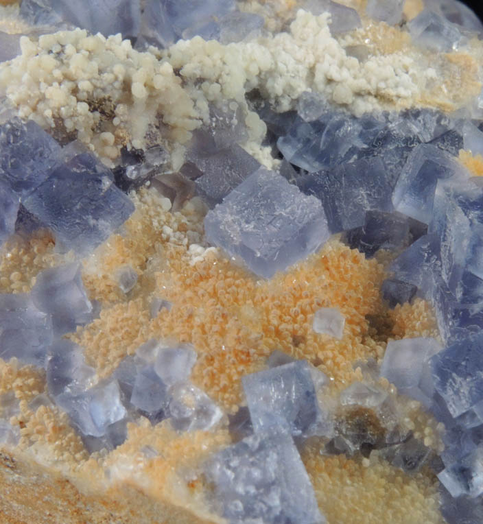 Fluorite on Quartz from Royal Flush Mine, Hansonburg District, 8.5 km south of Bingham, Socorro County, New Mexico