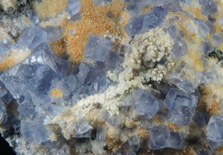 Fluorite on Quartz from Royal Flush Mine, Hansonburg District, 8.5 km south of Bingham, Socorro County, New Mexico