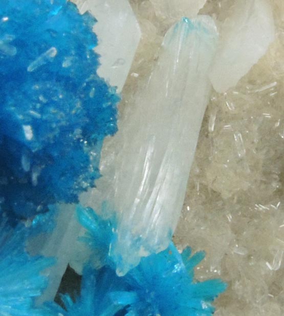 Cavansite on Stilbite from Wagholi Quarry, Maharashtra, India