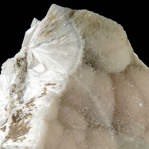 Pectolite with Prehnite from Millington Quarry, Bernards Township, Somerset County, New Jersey
