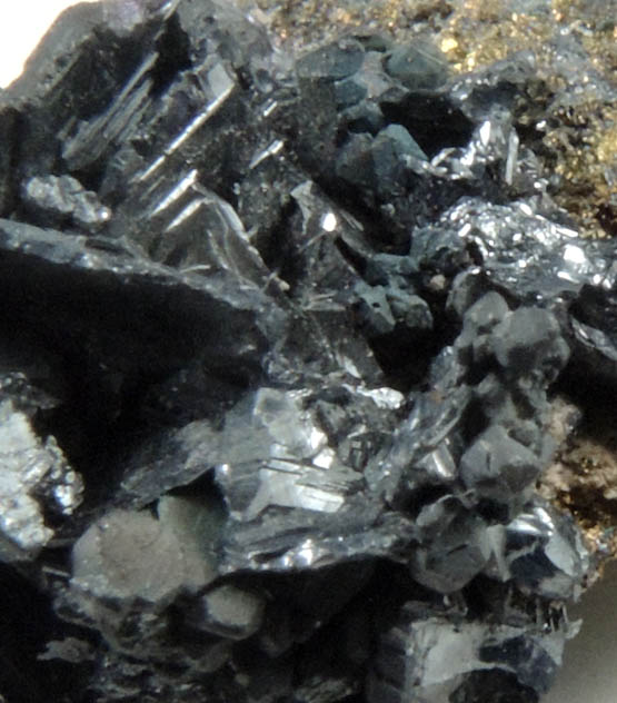 Polybasite with Acanthite over Chalcopyrite from Guanajuato Silver Mining District, Guanajuato, Mexico