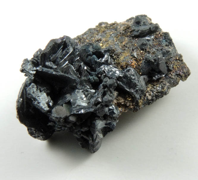 Polybasite with Acanthite over Chalcopyrite from Guanajuato Silver Mining District, Guanajuato, Mexico