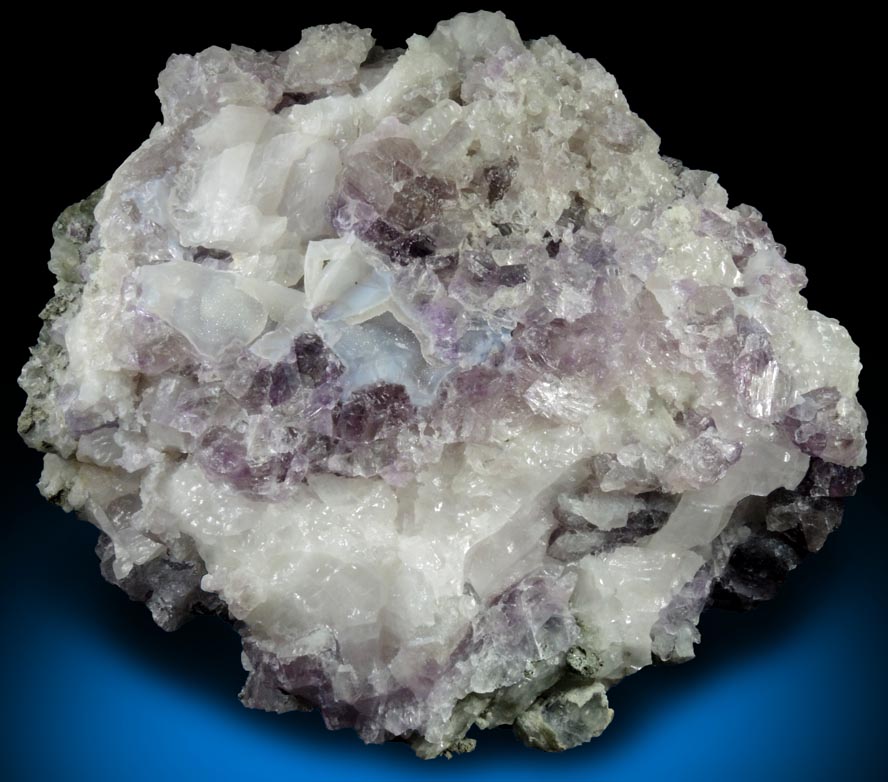 Fluorite in Calcite from Rocky Hill Quarry, Franklin Township, Somerset County, New Jersey