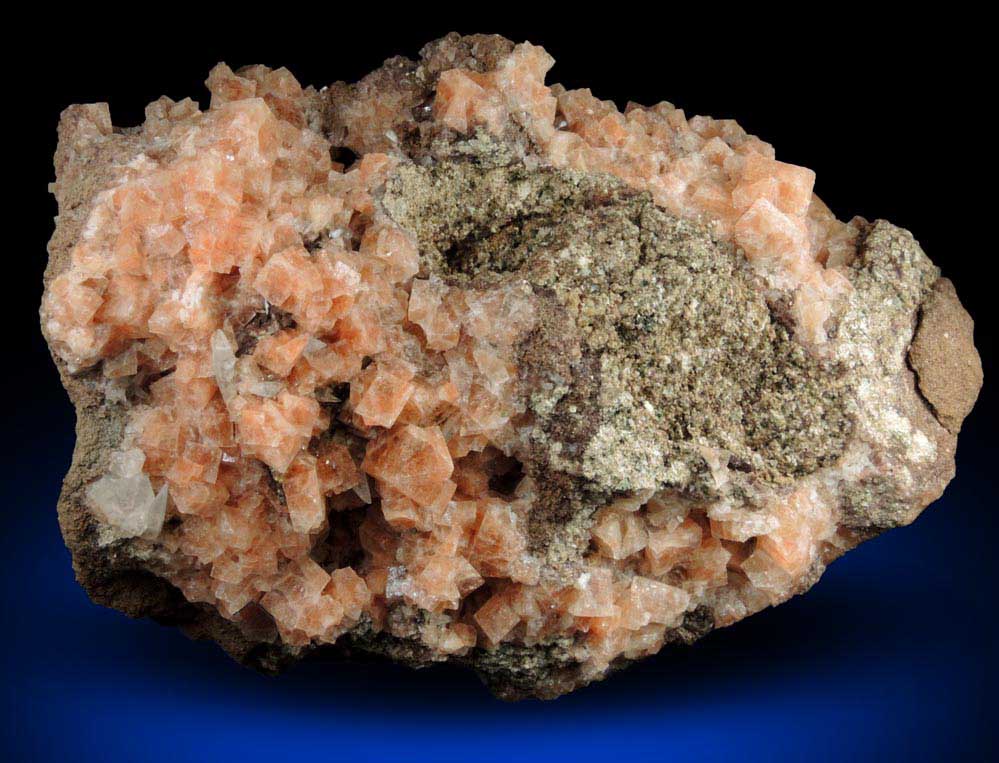 Chabazite (twinned crystals) with Calcite from Partridge Island, Parrsboro, Nova Scotia, Canada