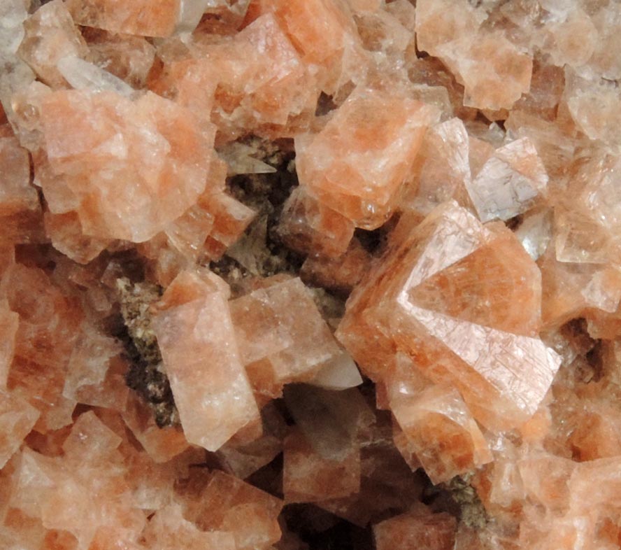 Chabazite (twinned crystals) with Calcite from Partridge Island, Parrsboro, Nova Scotia, Canada