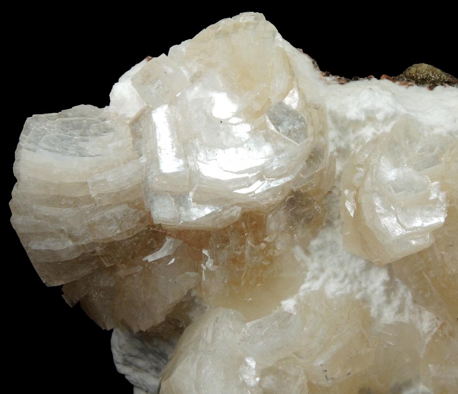 Heulandite on Mordenite from Aurangabad, Maharashtra, India