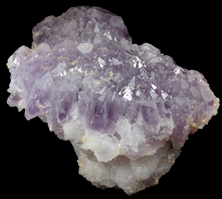 Quartz var. Amethyst Quartz with Dolomite from San Juan de las Rayas Mine, Guanajuato, Mexico