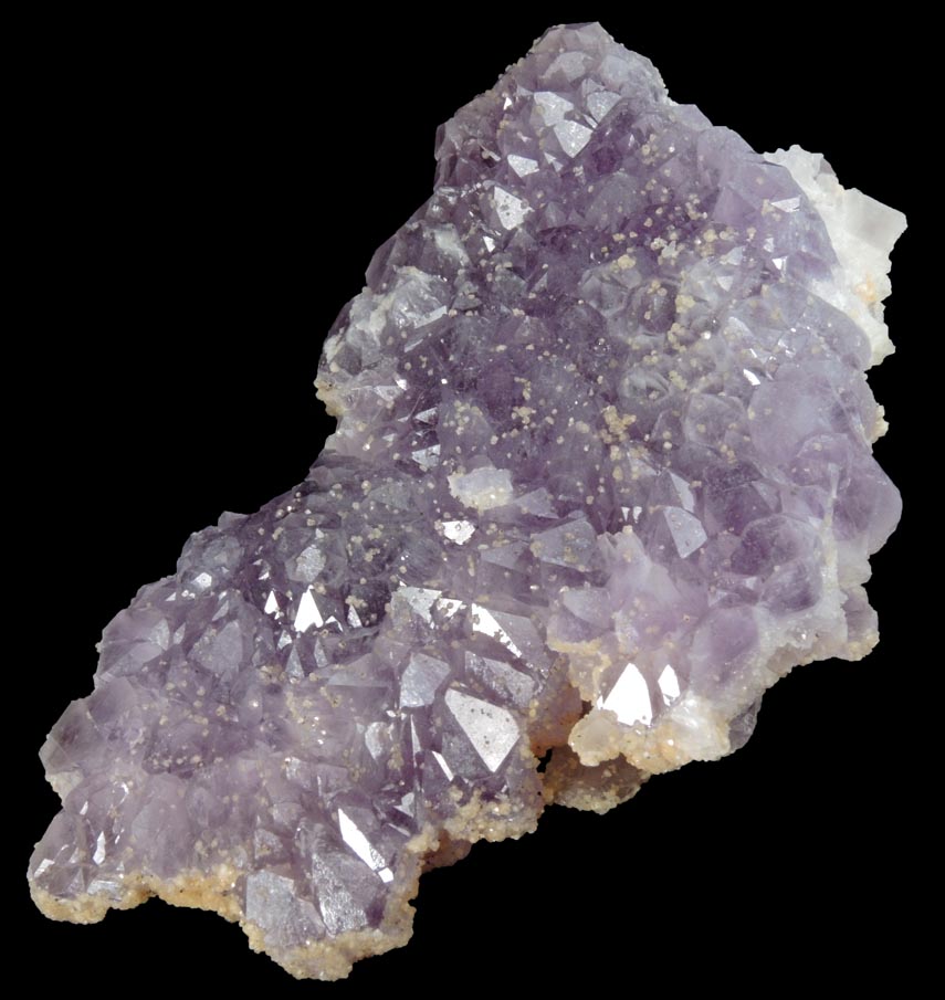Quartz var. Amethyst Quartz with Dolomite from San Juan de las Rayas Mine, Guanajuato, Mexico