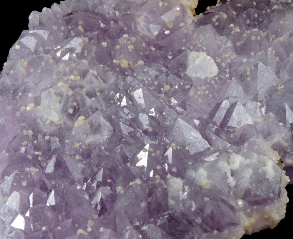 Quartz var. Amethyst Quartz with Dolomite from San Juan de las Rayas Mine, Guanajuato, Mexico