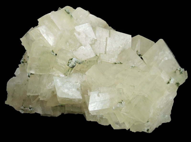 Calcite with Smithsonite and Duftite from Tsumeb Mine, Otavi-Bergland District, Oshikoto, Namibia (Type Locality for Duftite)