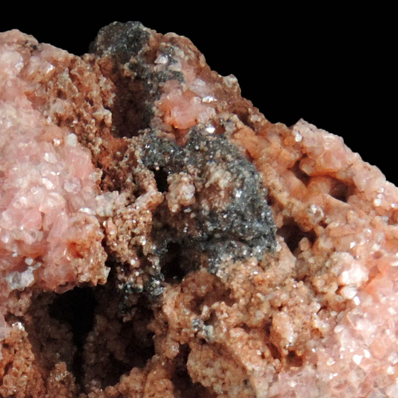 Ephesite with Bixbyite from Lohatlha Mine, Postmasburg Manganese Field, Northern Cape Province, South Africa