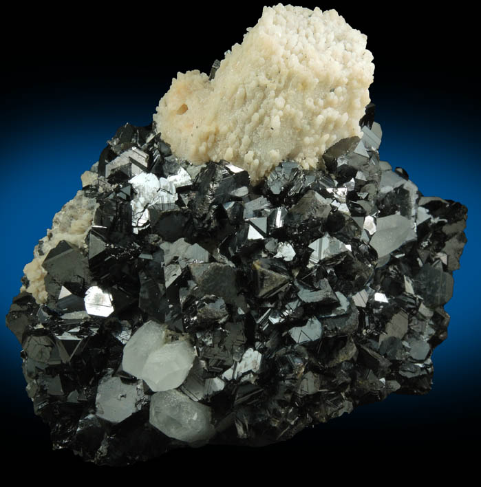 Calcite, Sphalerite, Quartz from Krushev Dol Mine, Madan District, Rhodope Mountains, Bulgaria