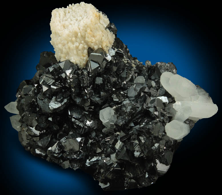 Calcite, Sphalerite, Quartz from Krushev Dol Mine, Madan District, Rhodope Mountains, Bulgaria