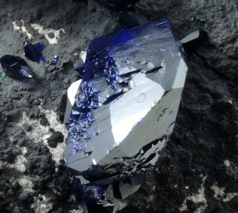 Azurite with minor Malachite from Milpillas Mine, Cuitaca, Sonora, Mexico