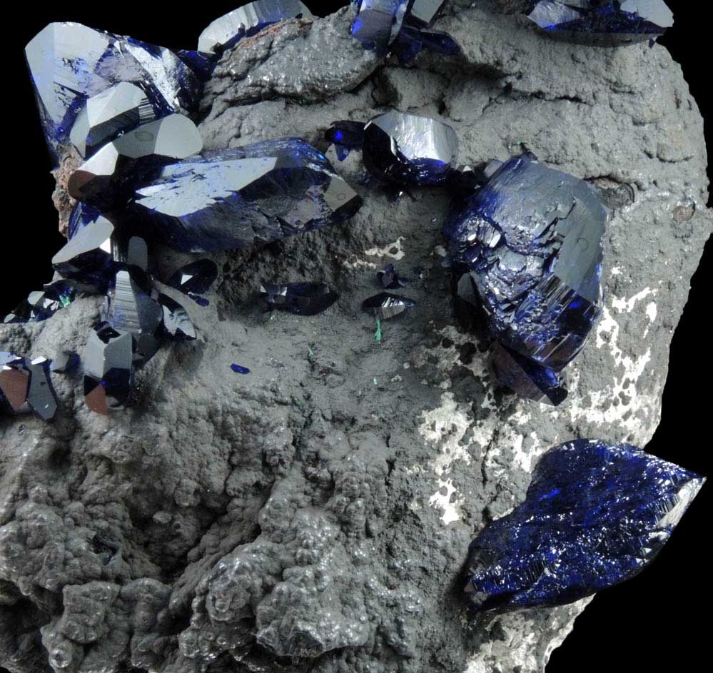 Azurite with minor Malachite from Milpillas Mine, Cuitaca, Sonora, Mexico