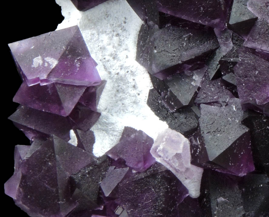 Fluorite on Quartz from De'an Mine, Wushan, Jiangxi Province, China