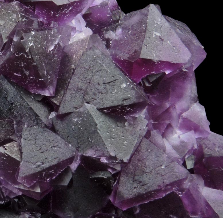 Fluorite on Quartz from De'an Mine, Wushan, Jiangxi Province, China