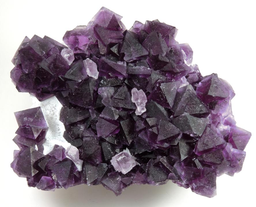 Fluorite on Quartz from De'an Mine, Wushan, Jiangxi Province, China