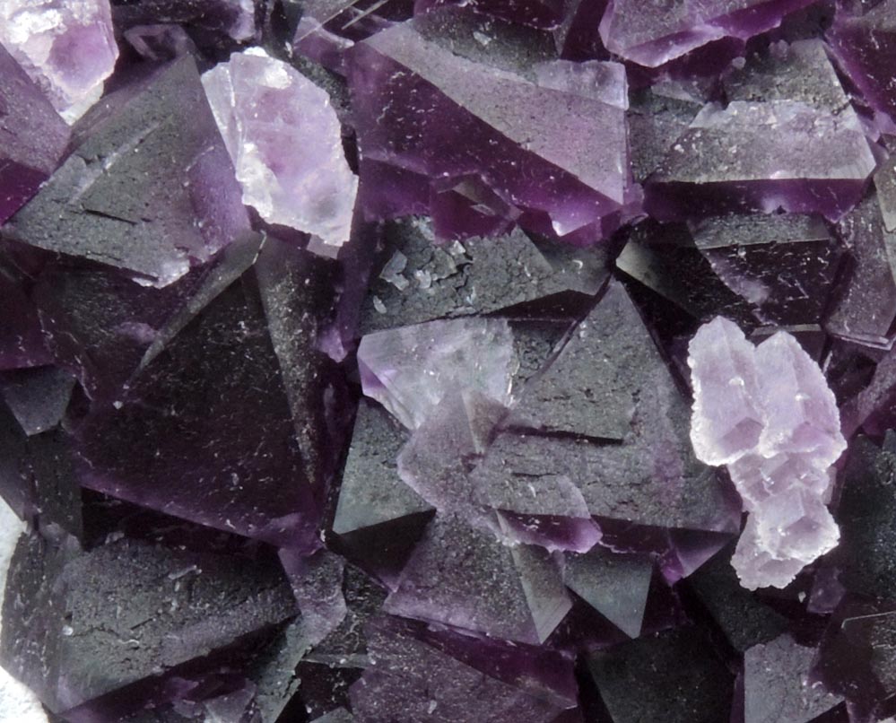 Fluorite on Quartz from De'an Mine, Wushan, Jiangxi Province, China