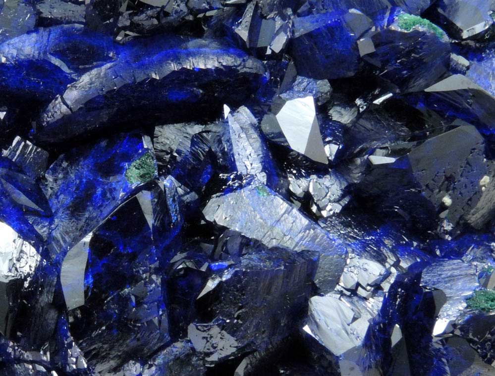 Azurite partially altered to Malachite from Milpillas Mine, Cuitaca, Sonora, Mexico