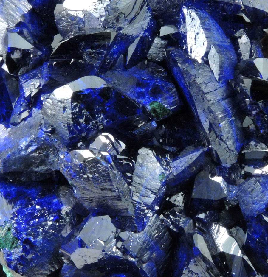 Azurite partially altered to Malachite from Milpillas Mine, Cuitaca, Sonora, Mexico