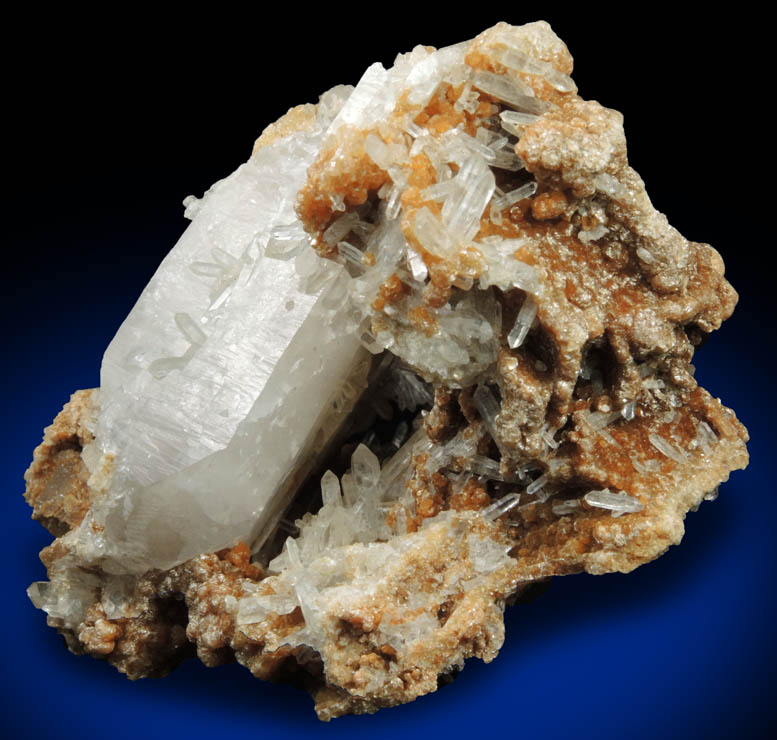 Quartz on Cookeite from (Harvard Quarry?), West Paris, Oxford County, Maine