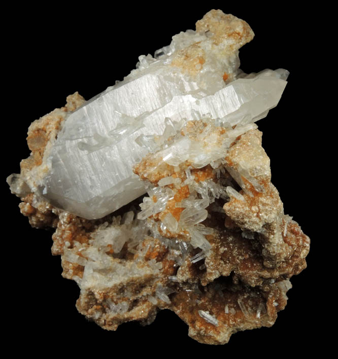 Quartz on Cookeite from (Harvard Quarry?), West Paris, Oxford County, Maine