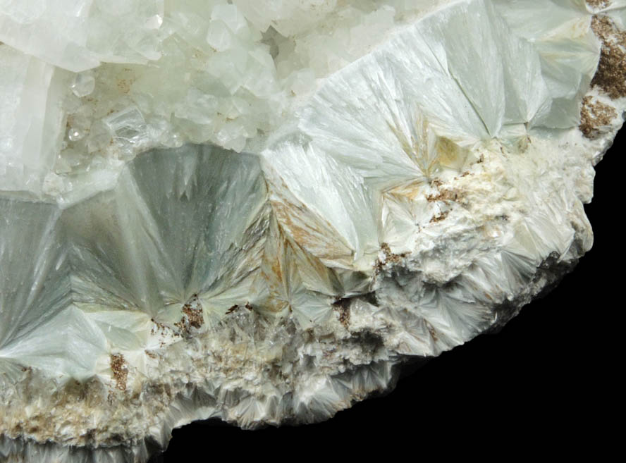 Apophyllite on Pectolite from Millington Quarry, State Pit, Bernards Township, Somerset County, New Jersey