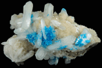 Cavansite on Stilbite from Wagholi Quarry, Maharashtra, India