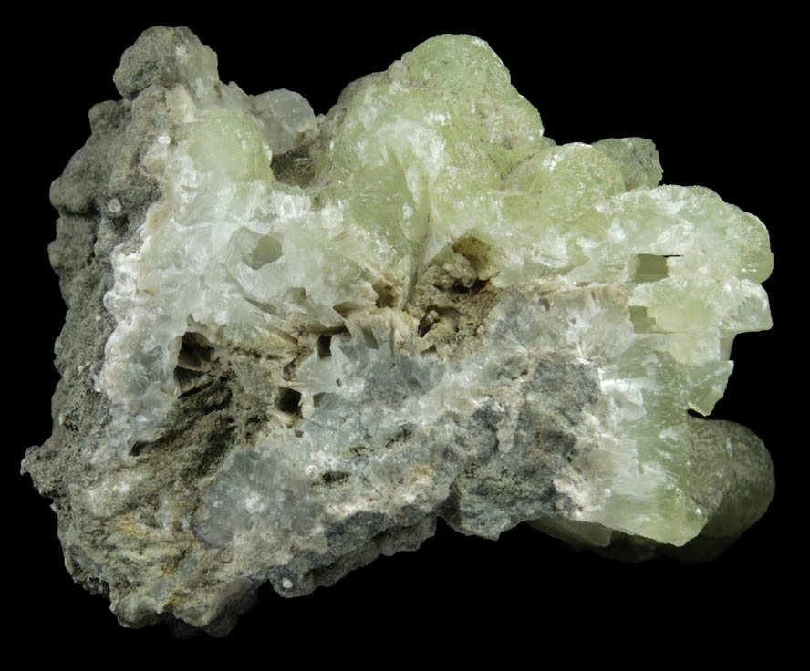 Prehnite from Prospect Park Quarry, Prospect Park, Passaic County, New Jersey