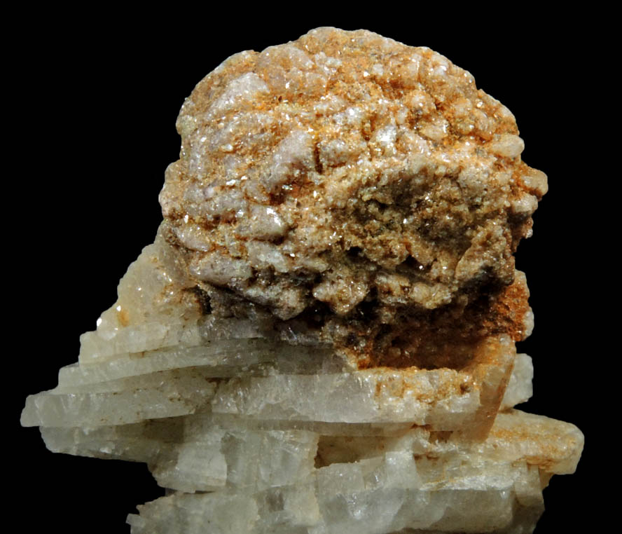 Stokesite with Microlite var. Stannomicrolite on Albite from Tim Mine, Crrego do Urucum, Galileia, Minas Gerais, Brazil