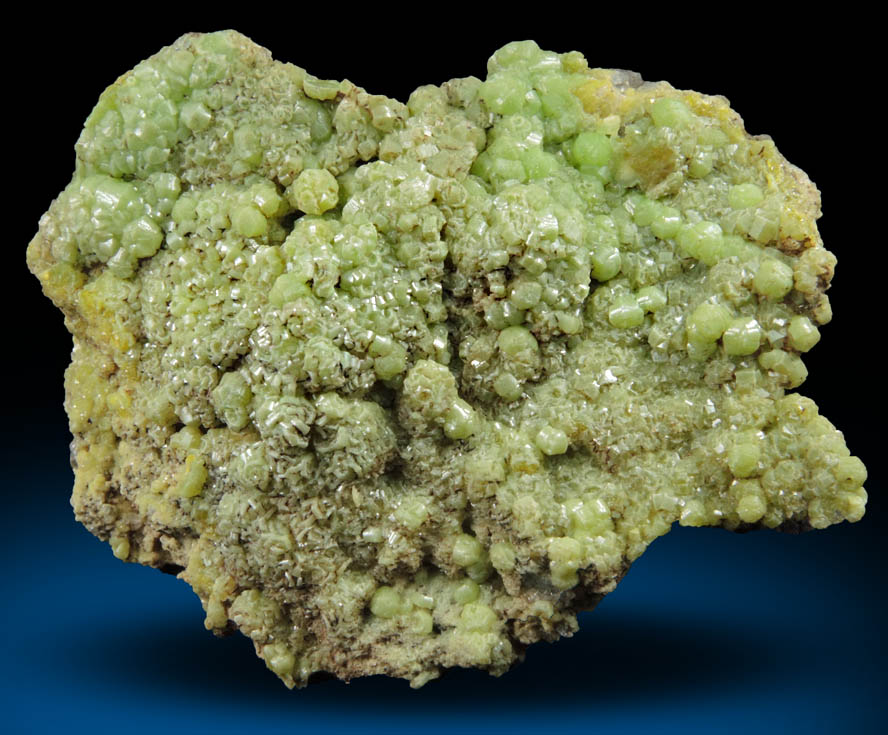 Mimetite-Pyromorphite from Roughton Gill Mine, Caldbeck Fells, Cumbria, England