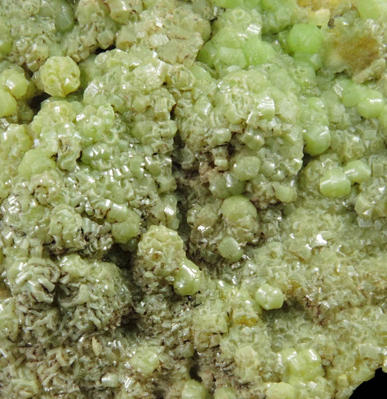 Mimetite-Pyromorphite from Roughton Gill Mine, Caldbeck Fells, Cumbria, England