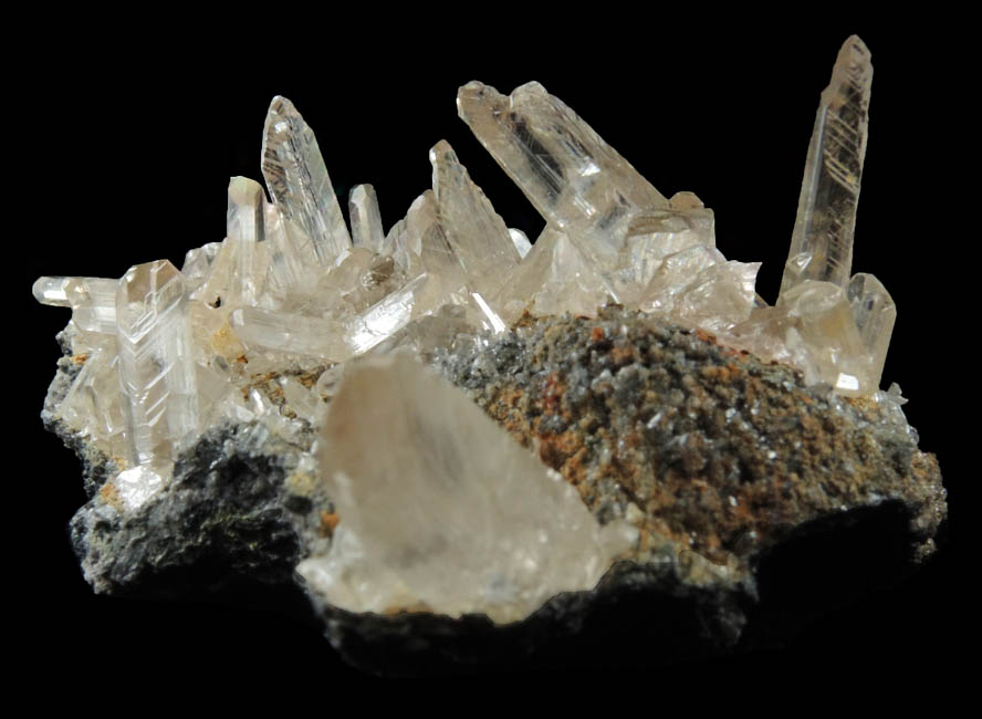 Cerussite (V-twinned crystals) from Touissit Mine, 21 km SSE of Oujda, Jerada Province, Oriental, Morocco