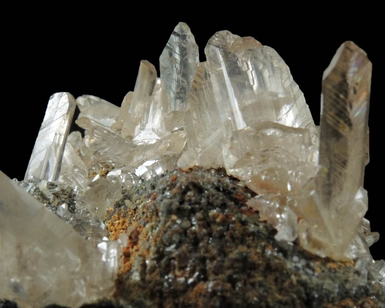 Cerussite (V-twinned crystals) from Touissit Mine, 21 km SSE of Oujda, Jerada Province, Oriental, Morocco