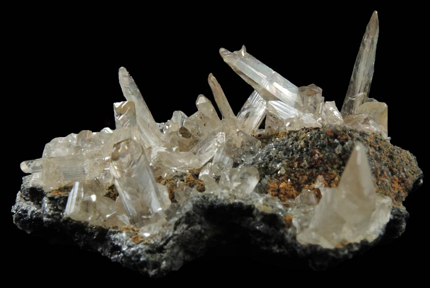 Cerussite (V-twinned crystals) from Touissit Mine, 21 km SSE of Oujda, Jerada Province, Oriental, Morocco