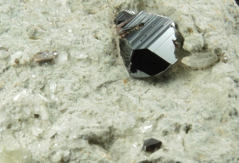 Anatase, Brookite, Quartz from Twll maen Grisial, Prenteg, Tremadog, Gwynedd, Wales (Type Locality for Brookite)