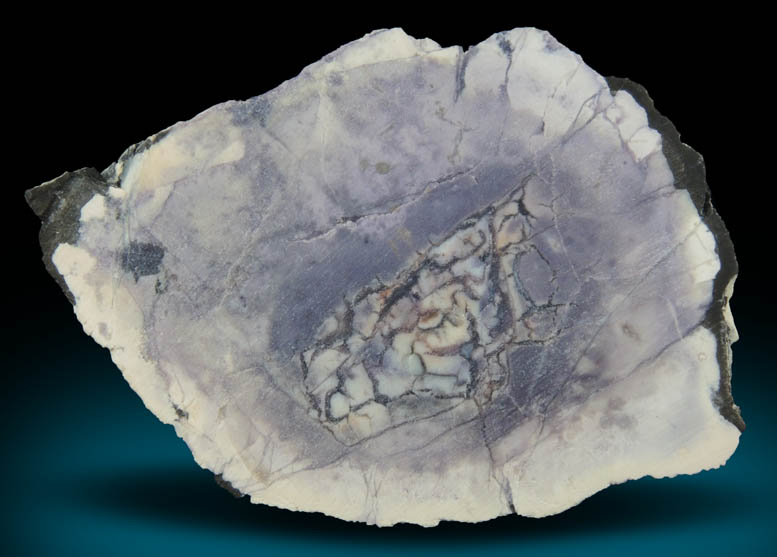 Opalized Fluorite var. Tiffany Stone (1 of 3 from same nodule) from Brush Wellman Mine, Spor Mountain, Thomas Range, Juab County, Utah