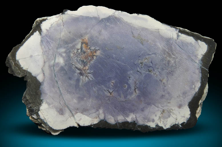 Opalized Fluorite var. Tiffany Stone (3 of 3 from same nodule) from Brush Wellman Mine, Spor Mountain, Thomas Range, Juab County, Utah
