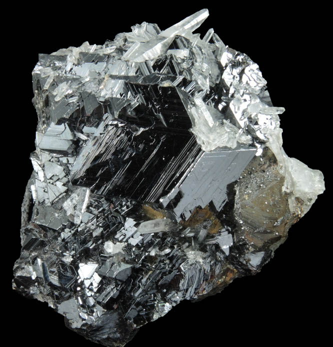 Sphalerite with Quartz and Chalcopyrite from Huaron District, Cerro de Pasco Province, Pasco Department, Peru