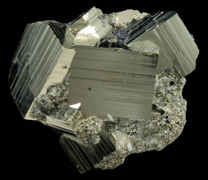 Pyrite with minor Sphalerite from Huanzala Mine, Huallanca District, Huanuco Department, Peru