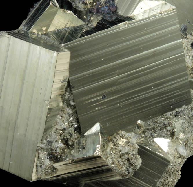 Pyrite with minor Sphalerite from Huanzala Mine, Huallanca District, Huanuco Department, Peru