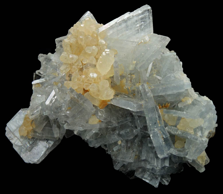 Barite and Calcite from Guerrero Mine, Taxco, Guerrero, Mexico